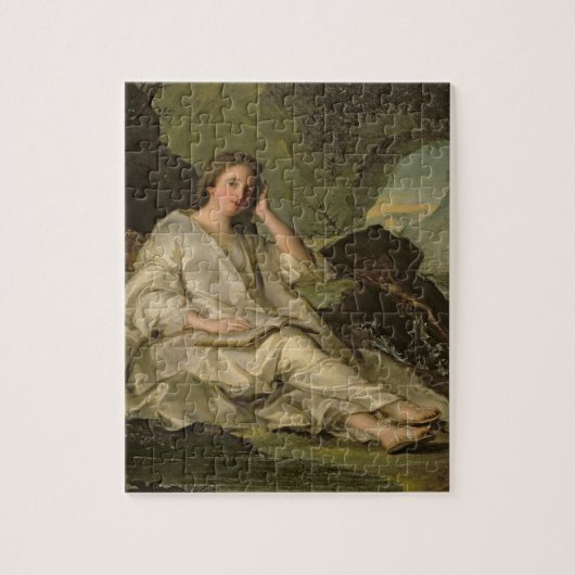 Der Penitent Magdalene (Öl auf Leinwand) Puzzle (Vertikal)