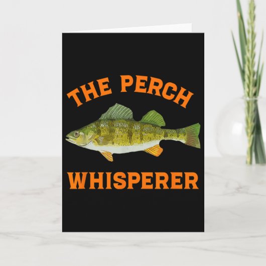 Der Perch Whisperer Angeldesign  Karte (Vorderseite)