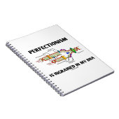 Der Perfäktionismus ist in meine DNA (Spaß) eingeg Notizblock (Rechte Seite)