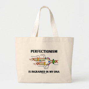 Der Perfäktionismus ist in meiner DNA (Gene) eing Jumbo Stoffbeutel