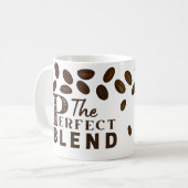 Der perfekte Blend-Kaffee-Hochzeitscoffee-Gefallen Kaffeetasse (Vorderseite Links)