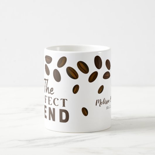 Der perfekte Blend-Kaffee-Hochzeitscoffee-Gefallen Kaffeetasse (Mittel)