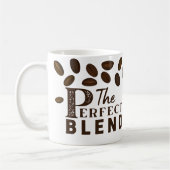 Der perfekte Blend-Kaffee-Hochzeitscoffee-Gefallen Kaffeetasse (Links)