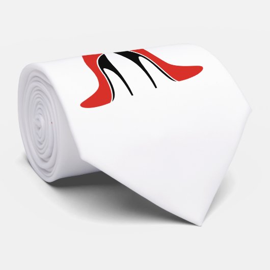 Der perfekte Blick in Schwarzem u. im Rot + Ihre Krawatte (Gerollt)