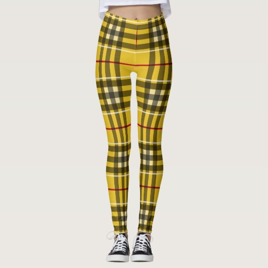 Der perfekte Clan MacLeod Kariert Leggings (Vorderseite)