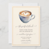 Der perfekte Foto-Kaffee Save The Date (Vorderseite)
