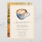 Der perfekte Foto-Kaffee Save The Date (Vorne/Hinten)