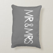 Der perfekte Herr und die Frau Hochzeitsgeschenk Zierkissen (Rückseite(Vertikal))