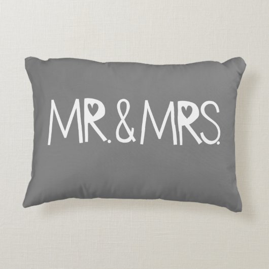 Der perfekte Herr und die Frau Hochzeitsgeschenk Zierkissen (Rückseite)