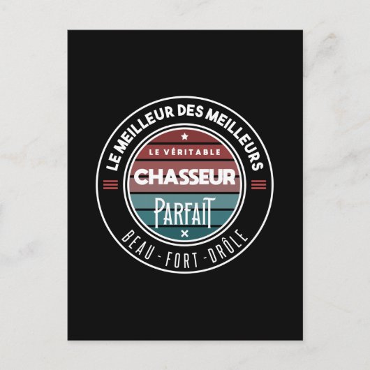 Der perfekte Jäger Postkarte (Vorderseite)