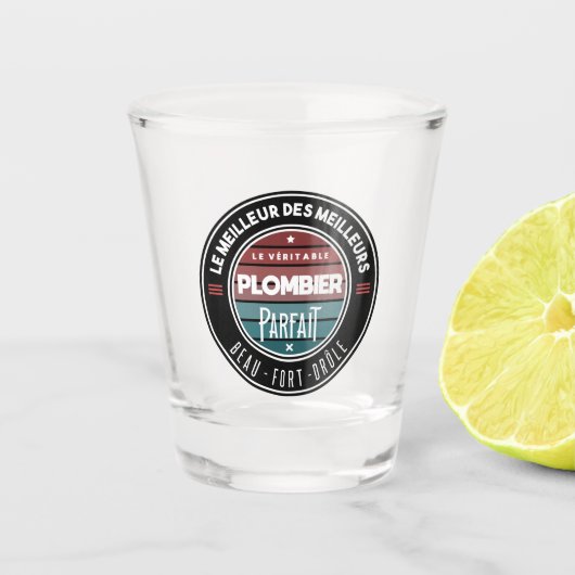 Der perfekte Klempner Schnapsglas (Vorderseite)