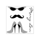 Der perfekte Look in Schwarz & Rot + Ihr Rücken & Gummistempel (Prägung)