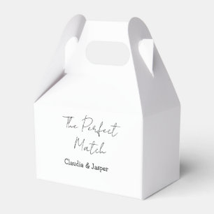 Der perfekte Match-Name einfaches Paar Hochzeit Geschenkschachtel