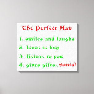 Der perfekte Menschenplakatdruck Leinwanddruck