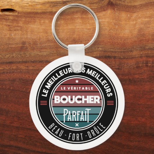 Der perfekte Metzger Schlüsselanhänger (Vorderseite)