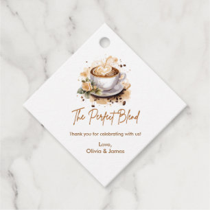 Der perfekte Mischcoffee - Danke Paare Dusche Geschenkanhänger