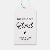 Der perfekte Mix aus Kaffee oder Tee Geschenkanhänger (Vorderseite)