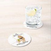 Der perfekte Mix aus Nuts Funny | Hochzeitsfeier L Runder Pappuntersetzer (Vor Ort)