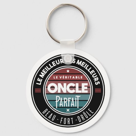 Der perfekte Onkel Schlüsselanhänger (Vorderseite)