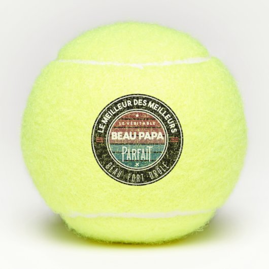 Der perfekte Papa Tennisbälle (Vorderseite)