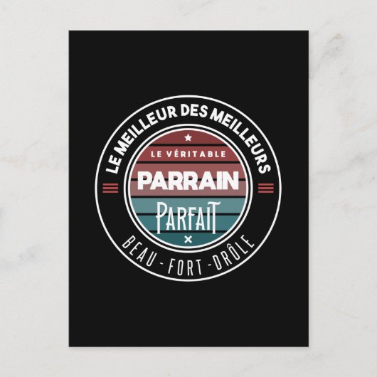 Der perfekte Pate Postkarte (Vorderseite)