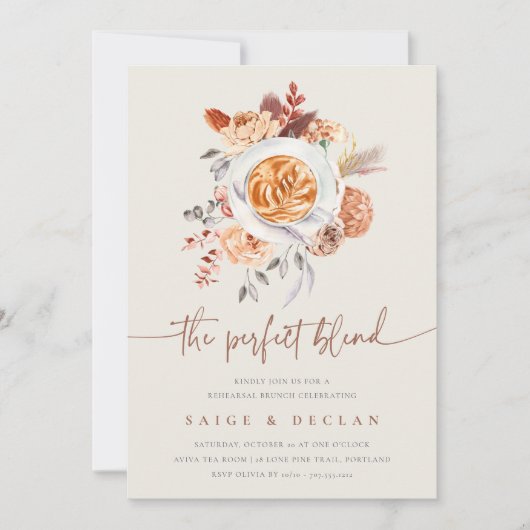 Der perfekte Probe-Brunch Einladung (Vorderseite)