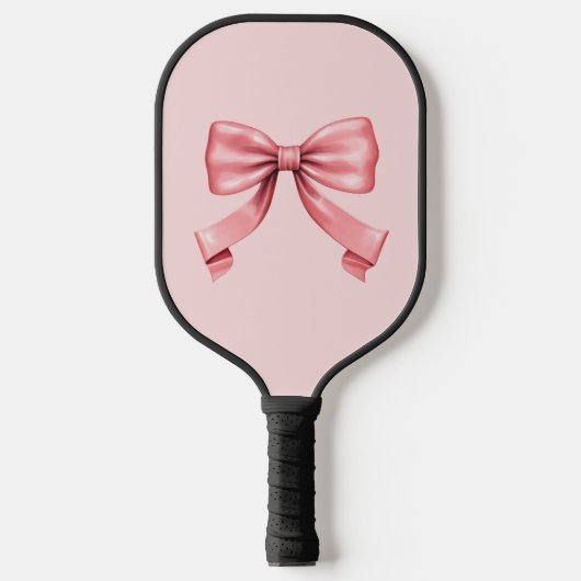 Der perfekte rosa Bow Pickleball Schläger (Vorderseite)