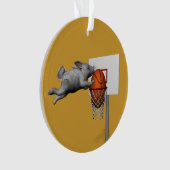 Der perfekte Slam Dunk im Osterhase Ornament (Vorderseite)
