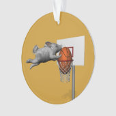 Der perfekte Slam Dunk im Osterhase Ornament (Vorderseite)
