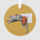 Der perfekte Slam Dunk im Osterhase Ornament (Vorderseite)