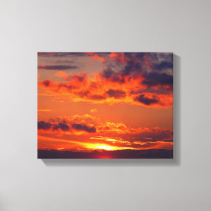 Der perfekte Sonnenuntergang Leinwanddruck