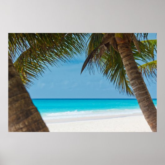 Der perfekte Strand des tropischen Paradise Poster (Vorne)