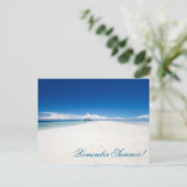 Der perfekte Strand Postkarte (Stehend Vorderseite)