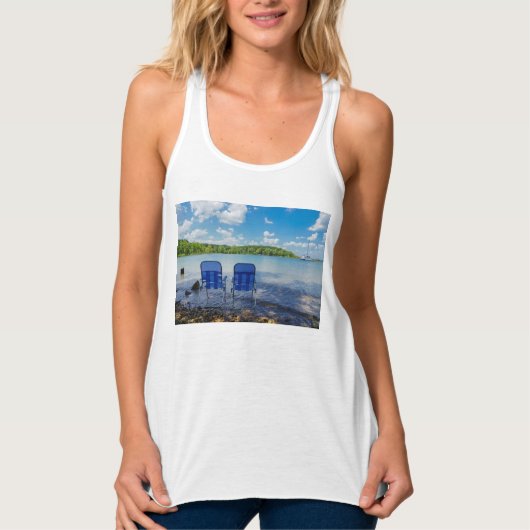 Der perfekte Tag am See Tank Top (Vorderseite)