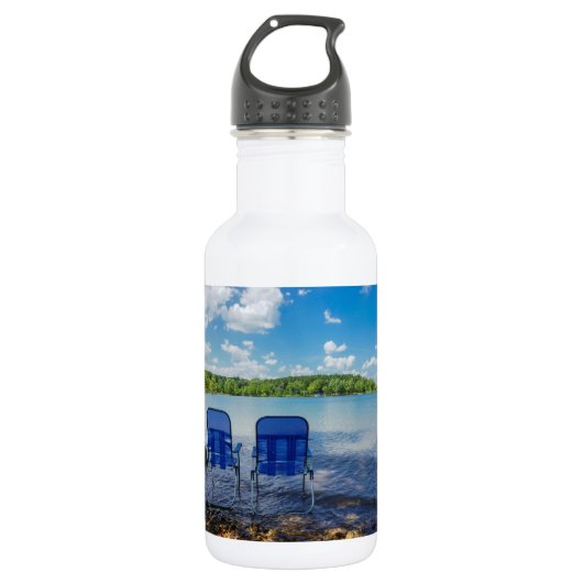 Der perfekte Tag am See Trinkflasche (Vorderseite)