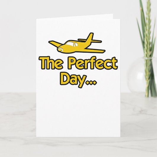 Der perfekte Tag Flugzeug Karte (Vorderseite)