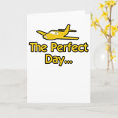 Der perfekte Tag Flugzeug Karte (Gelbe Blume)