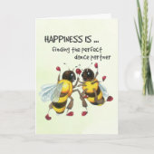 Der perfekte Tanzpartner Karte (Vorderseite)