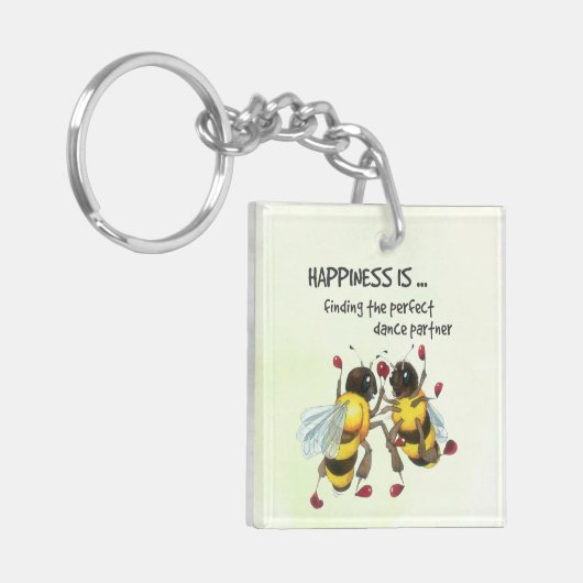 Der perfekte Tanzpartner Schlüsselanhänger (Vorderseite links)