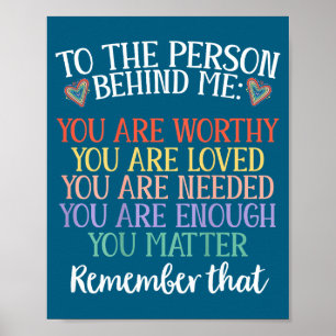 Der Person hinter mir, Sie psychische Gesundheit-B Poster