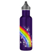 Der personalisierte genannte Regenbogen scherzt Edelstahlflasche (Rechts)