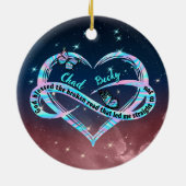 Der personalisierte Gott segnete den gebrochenen W Keramik Ornament (Hinten)