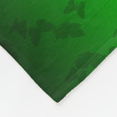 Der personalisierte grüne Schmetterling des Fleecedecke (Ecke)