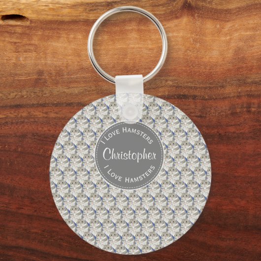Der personalisierte Hamster Schlüsselanhänger (Vorderseite)