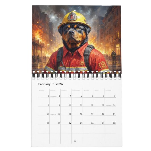 Der Personalisierte Kalender der Feuerwehrhunde 20 (Feb 2026)