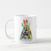 Der personalisierte Kayak-Weihnachtsbaum Kaffeetasse (Links)