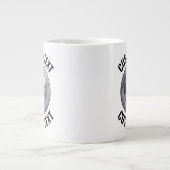 Der personalisierte Mensch im Mond - ein glücklich Jumbo-Tasse (Vorderseite)