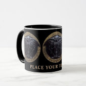 Der personalisierte Mug des Black Medusa High-End- Tasse (Vorderseite Links)