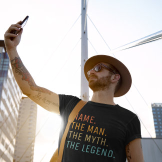 Der personalisierte Name des Mannes der Mythos der T-Shirt