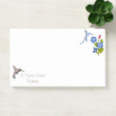 Der personalisierte Playdoh Hummingbird setzt sein Post-it Klebezettel (Büro)